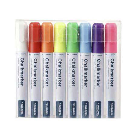 Marqueur à craie Quantore Europel, 8 pcs.