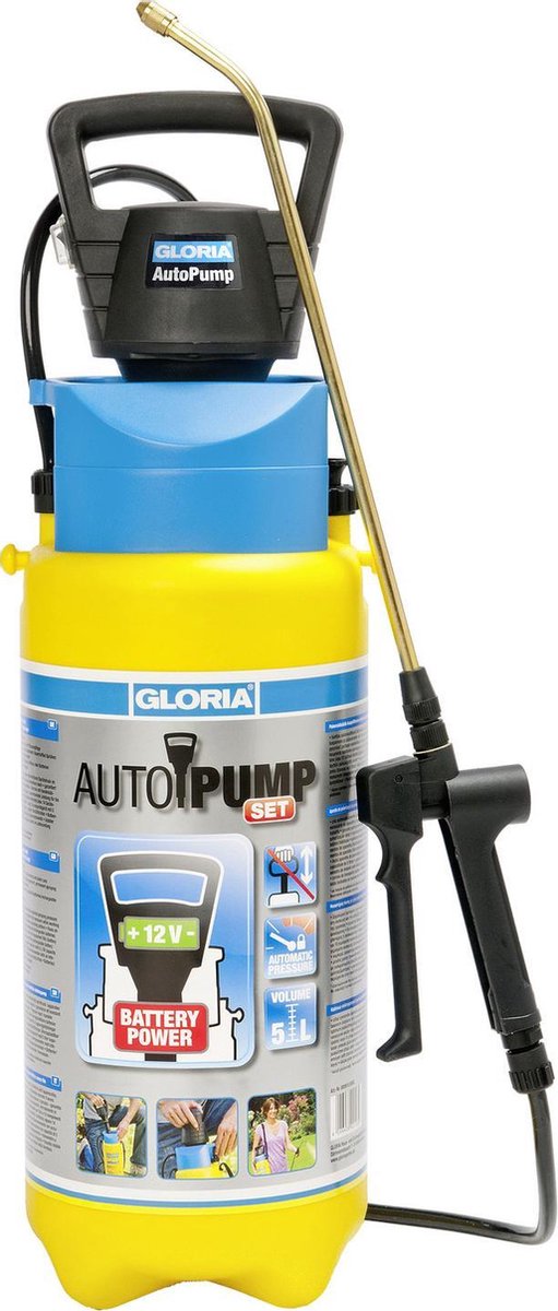 Kit de pompe automatique Gloria incl. Pulvérisateur à pression de 5 litres nbr