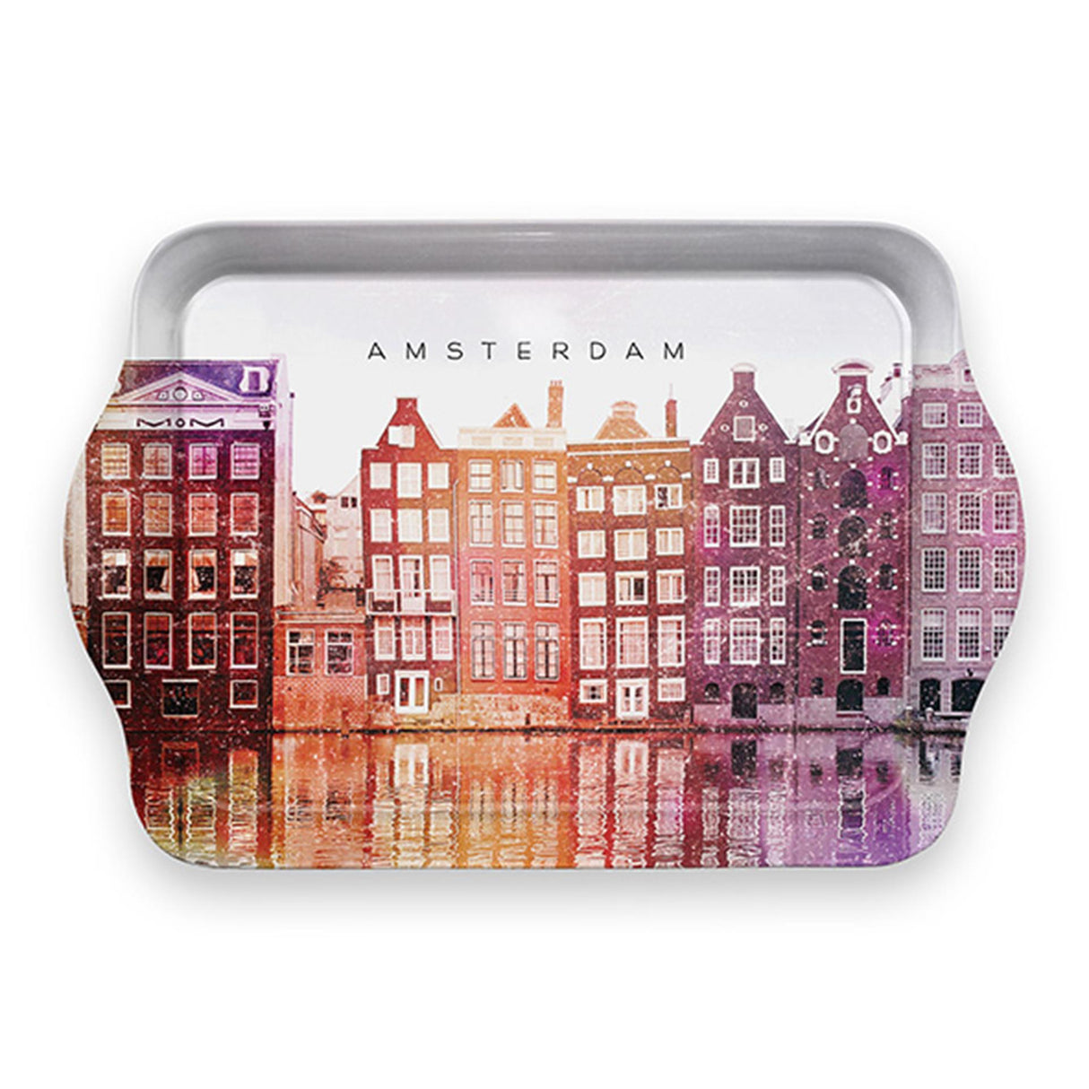 Plateau en métal Amsterdam 21,5x14cm