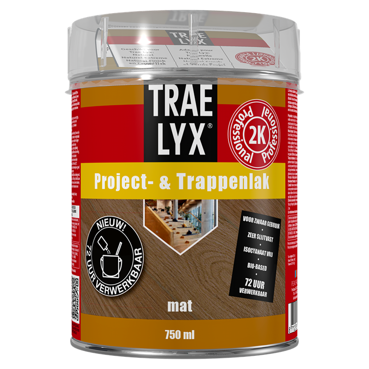 Trae-lyx 1074359 - tl prjct- trappenlak mat 750m | 1 stuks