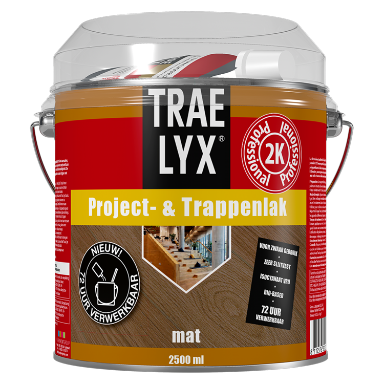 Trae-lyx 1074360 - tl prjct- trappenlak mat 2,5l | 1 stuks