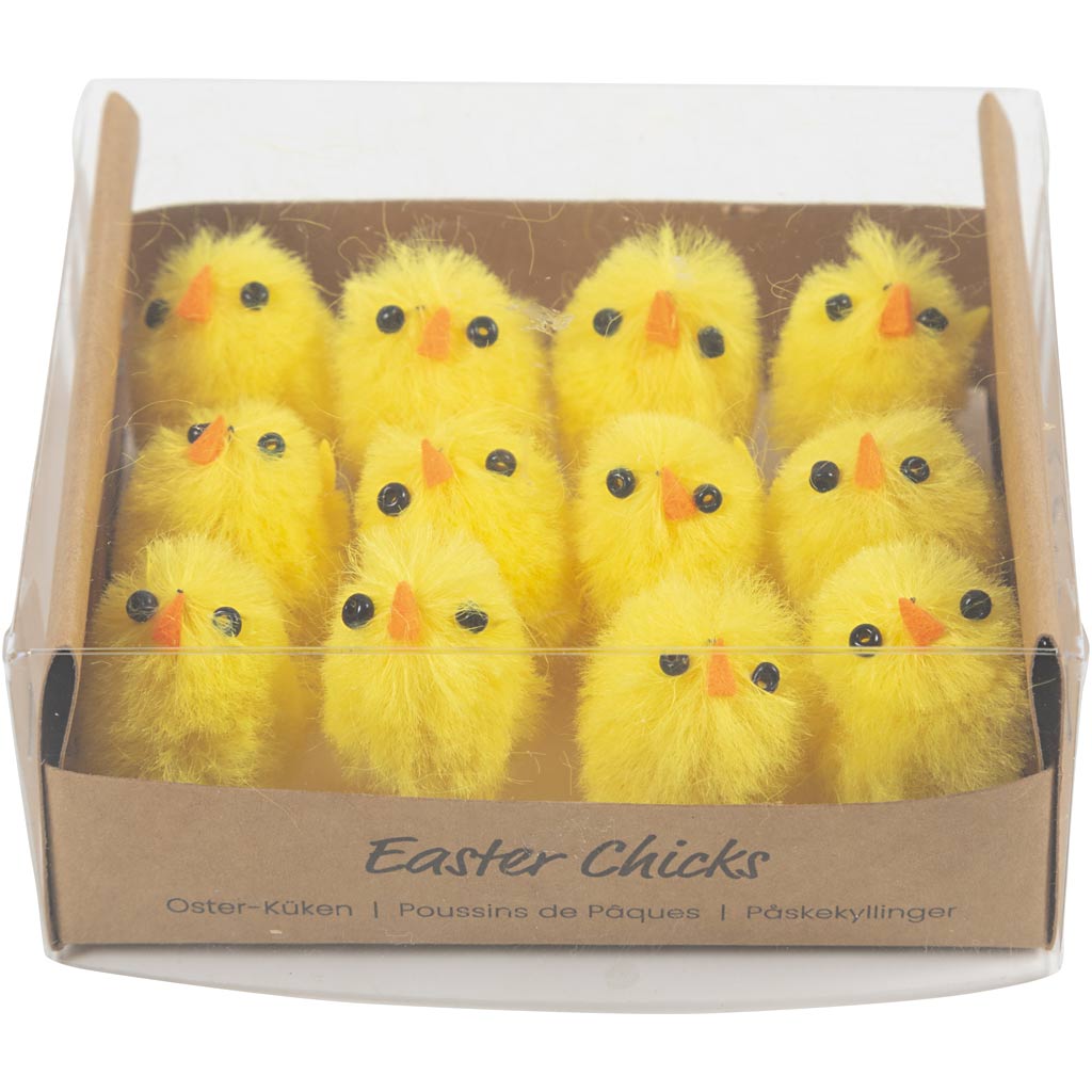 Creativ Company Yellow Pâques Chicks Chenille, 12e.
