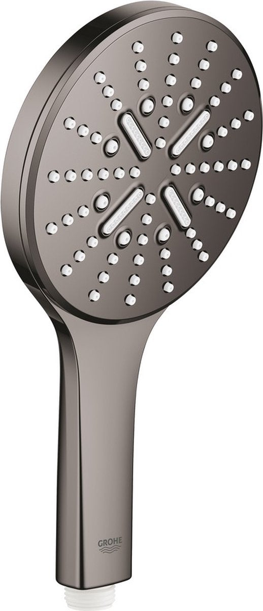 Douchette à main Grohe rainshower smartactive 130 - 13 cm - 3 types de jets - graphite dur - 26574a00