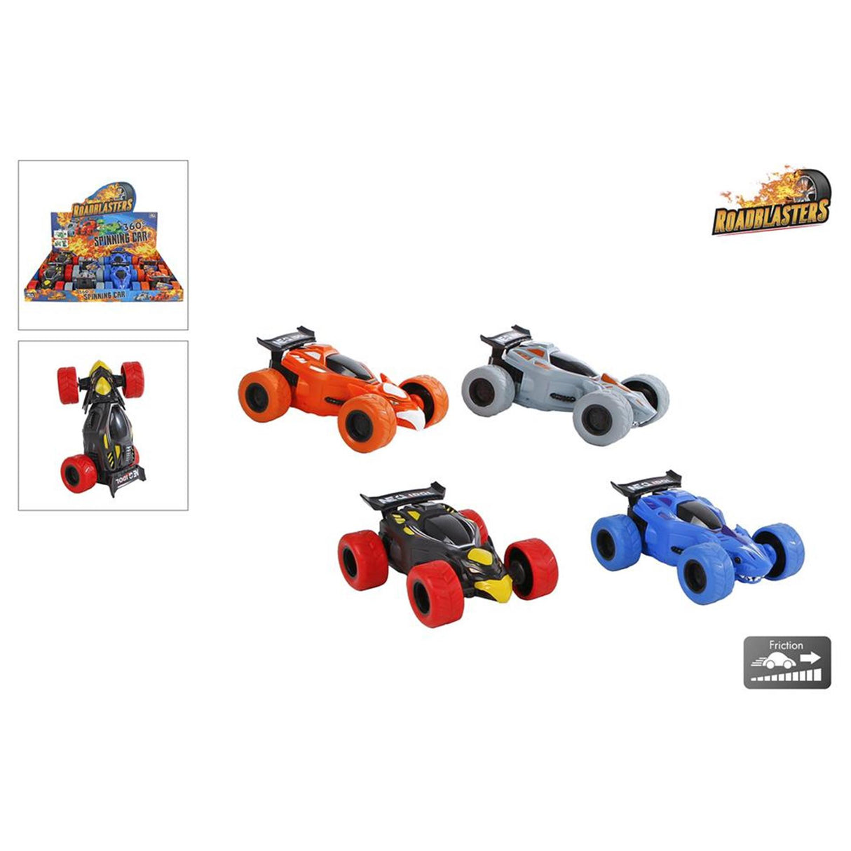 Voiture tournante Roadblasters 360 13,5 cm