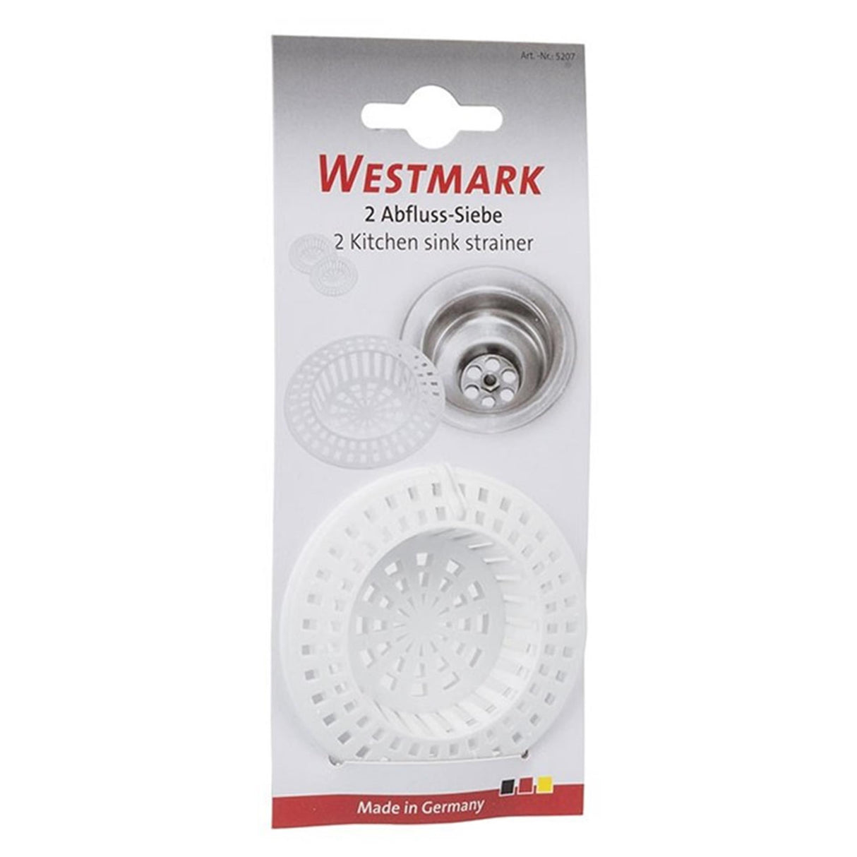 Crépine d'évier Westmark 2 pièces ø70mm