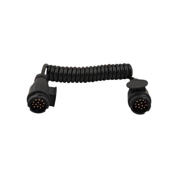 Câble spiralé pour équipement de remorque 13p. fiche