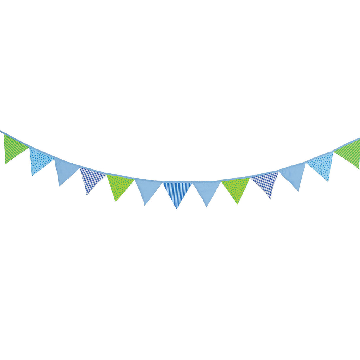 Ligne drapeau coton Goki bleu vert