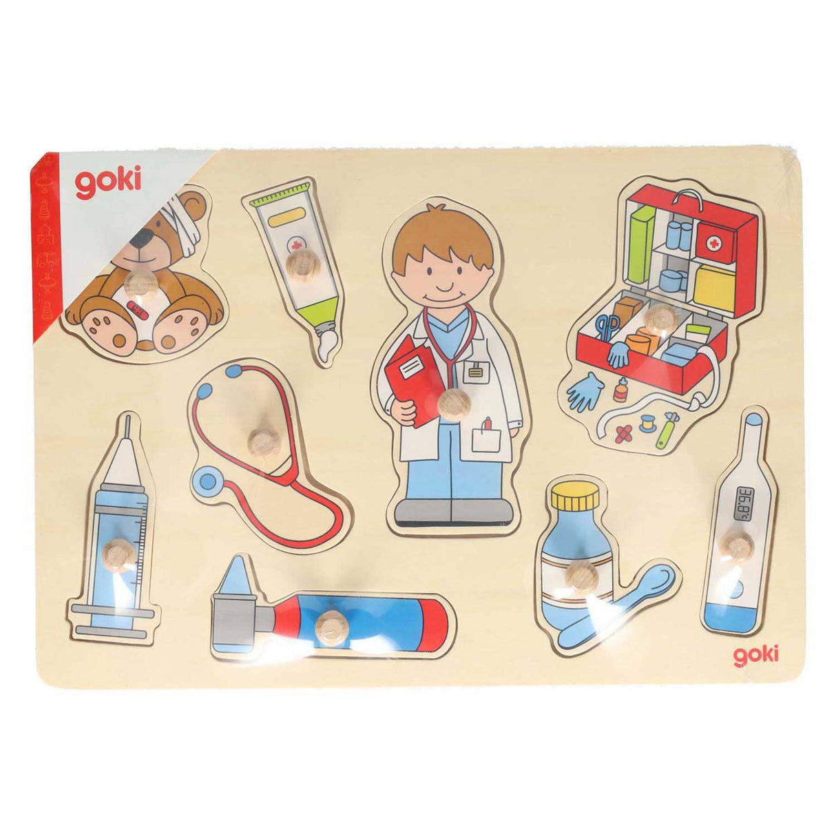 Goki Wooden Nick Puzzle - au Docteur