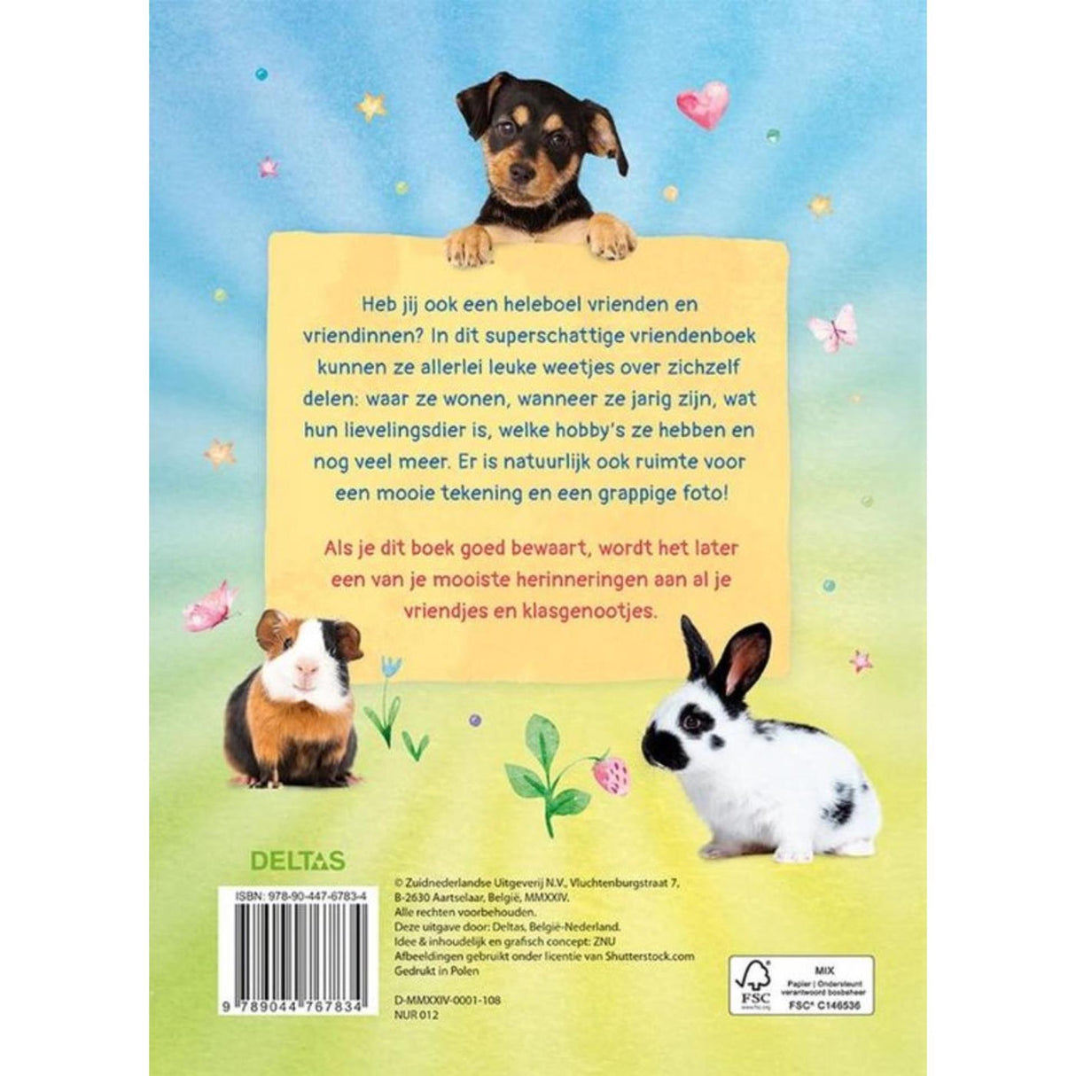 Livre d'amis Deltas Fluffy Friends