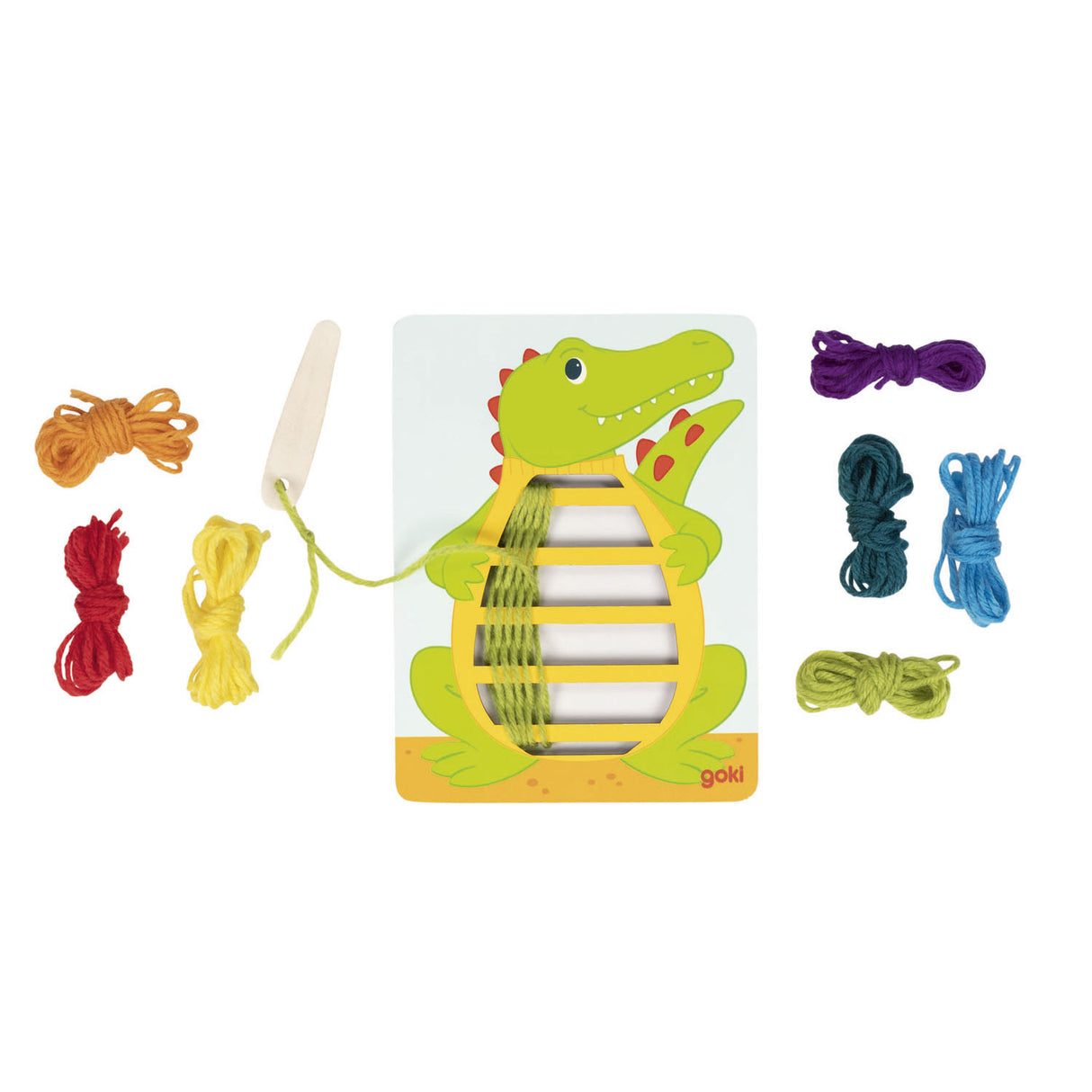 Puzzles de tissage en bois Goki, 3 pcs.