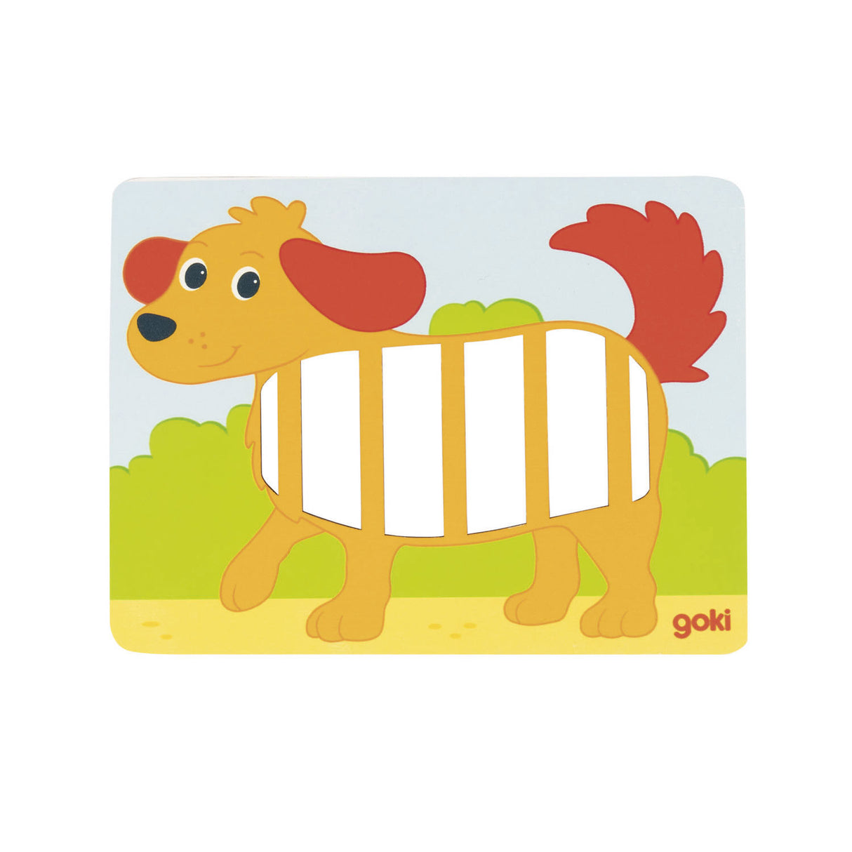 Puzzles de tissage en bois Goki, 3 pcs.