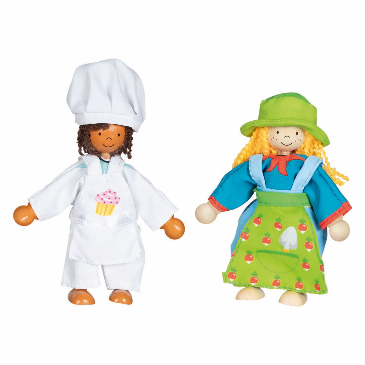 Poupées flexibles Goki fynja fabio, 6 tenues