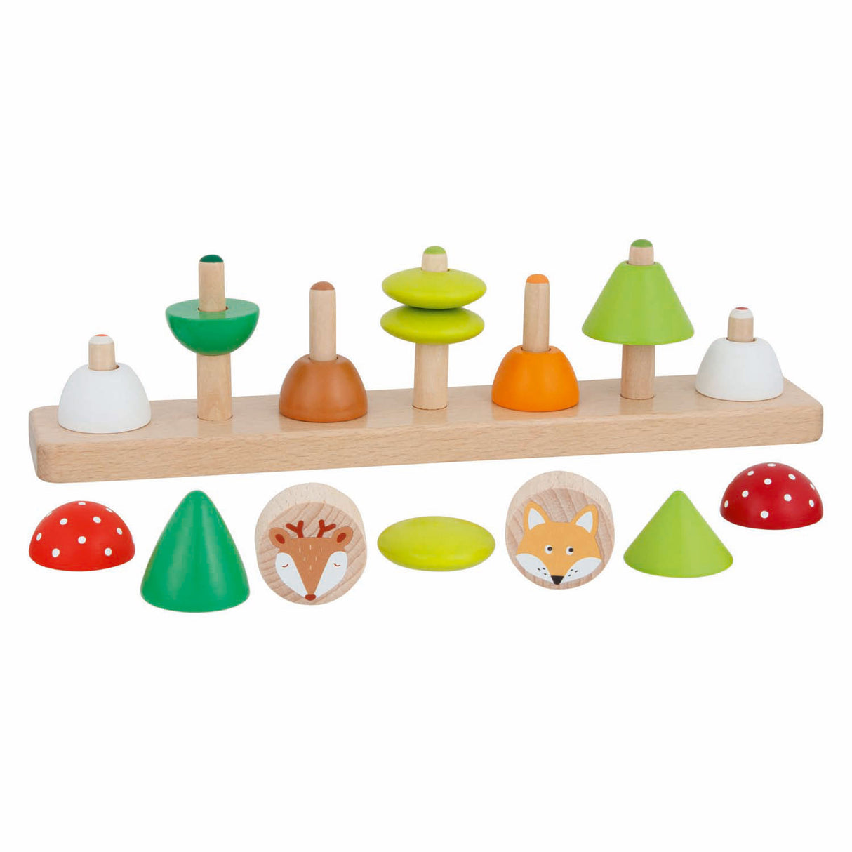 Jeu de tri de couleurs et de formes en bois Goki