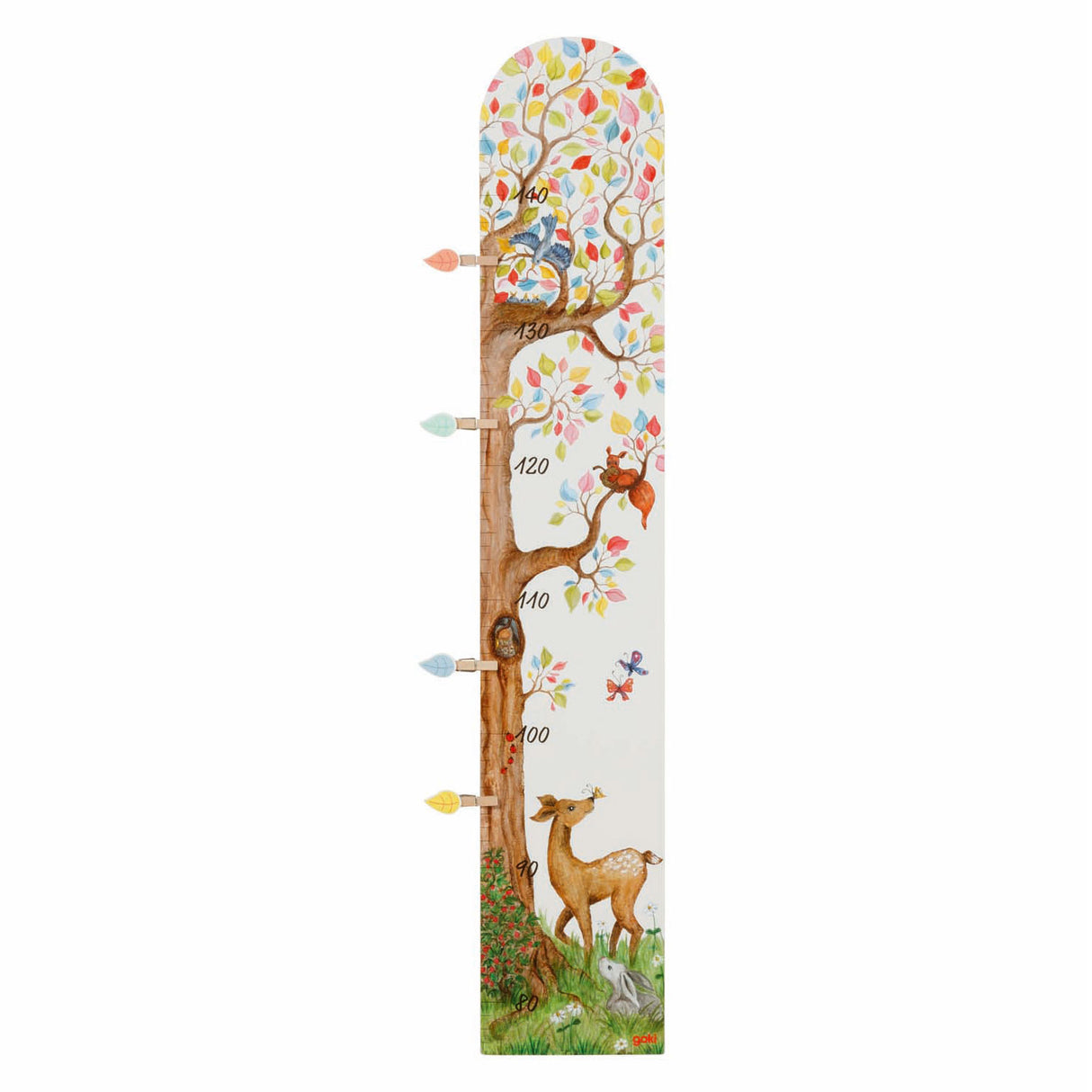 Arbre règle en bois Goki avec animaux de la forêt