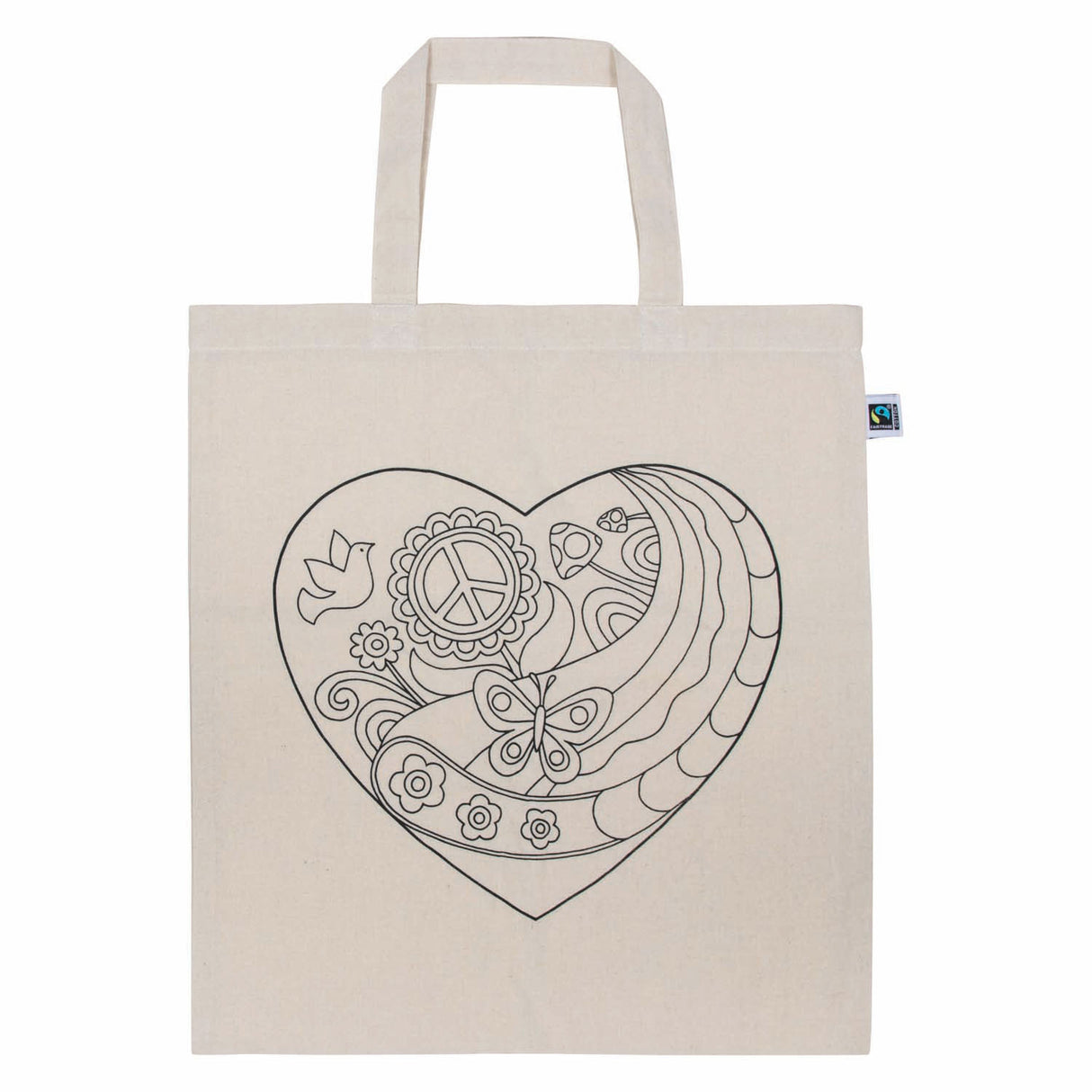 Sac en coton Goki coeur