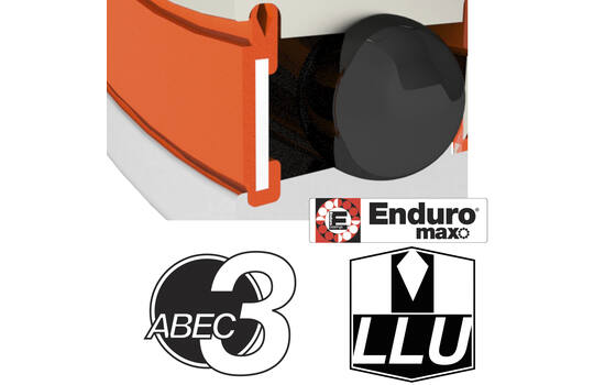 Roulements Enduro 6902 llu max bo - abec 3 max - oxyde noir (radial) - 15x28x7