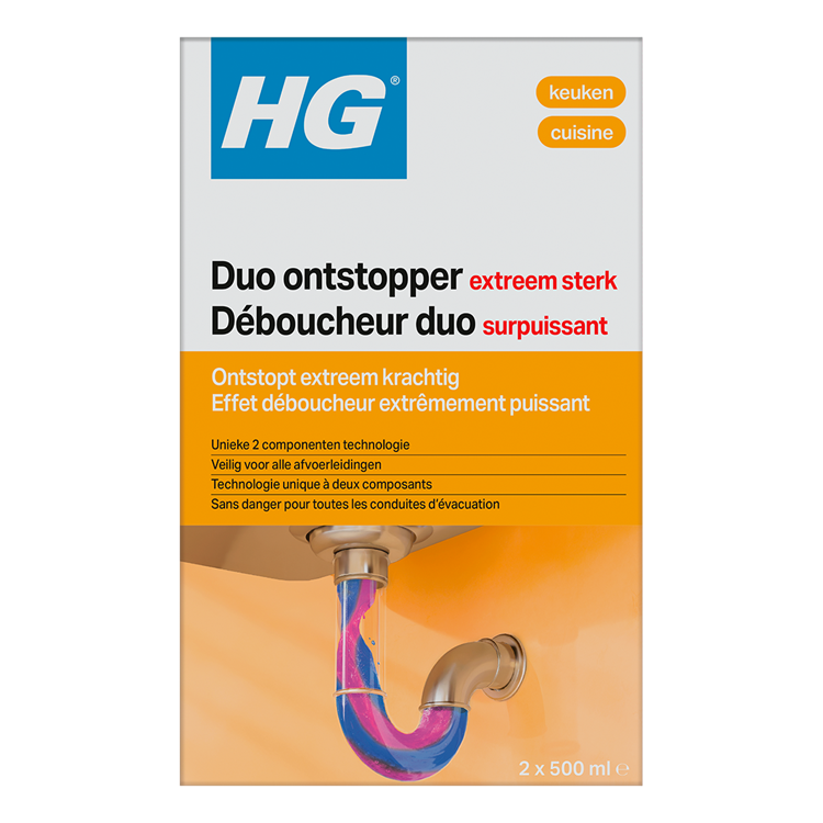 Déboucheur Hg duo | déboucheur de canalisations pour les blocages tenaces