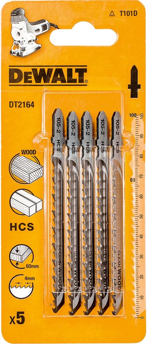 Dewalt dt2164-qz - brzeszczoty pour le wyrz. - 100 mm - hcs - tige en T