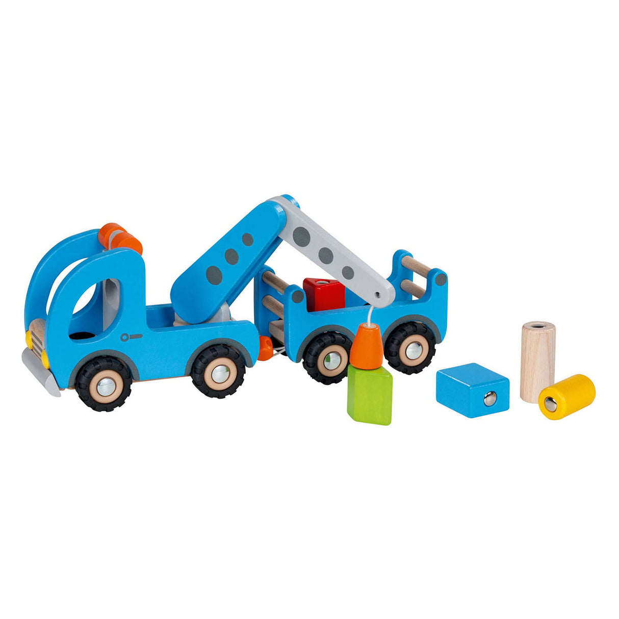 Véhicule-grue mobile en bois Goki