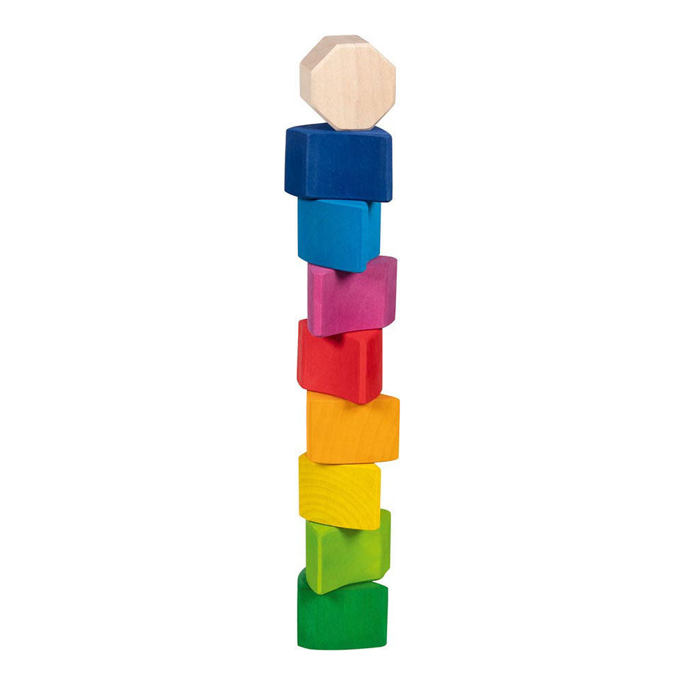 Puzzle en bois Goki et blocs de construction Gerful Snail Pauline, 10dlg.
