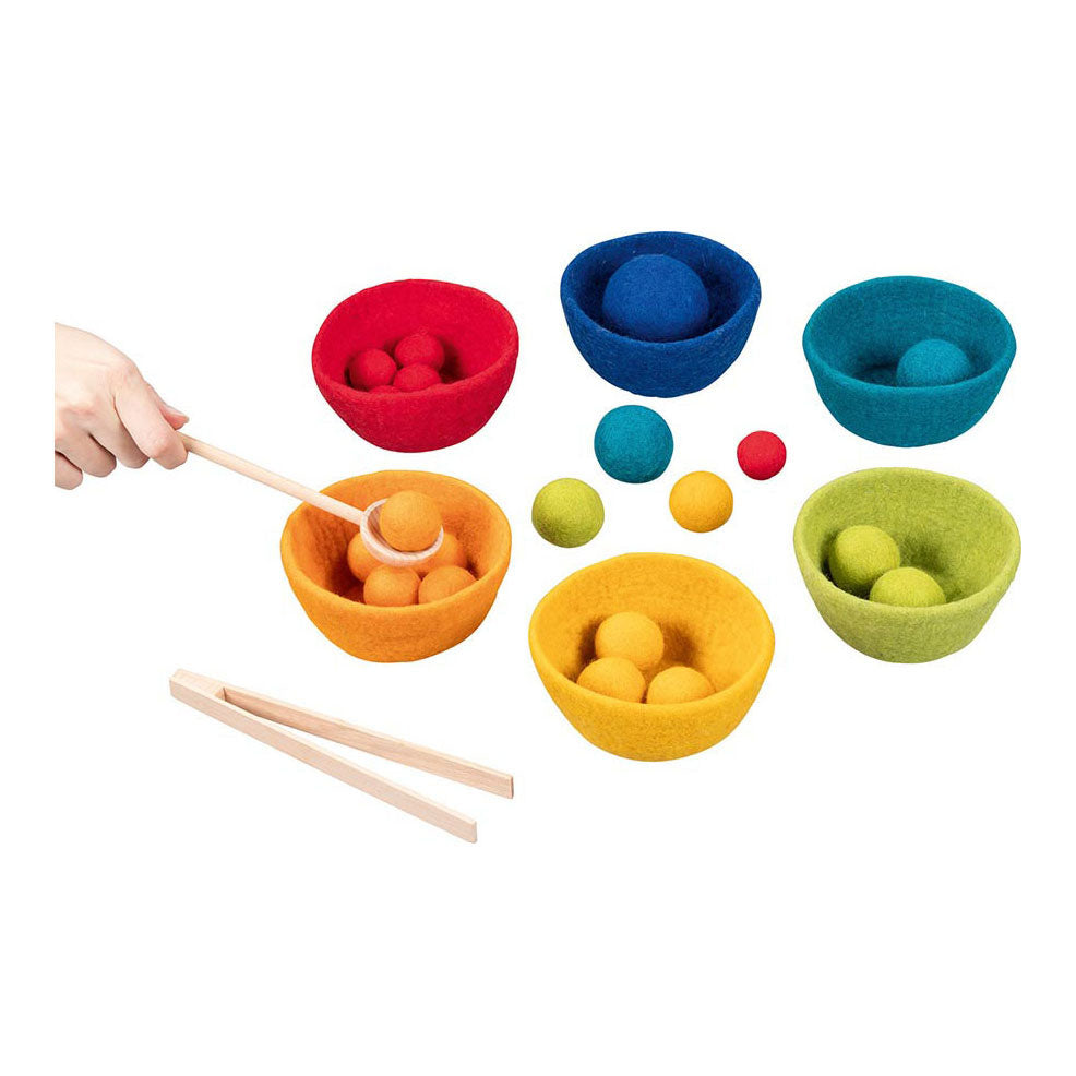 Laine de jeu de tri des couleurs Goki