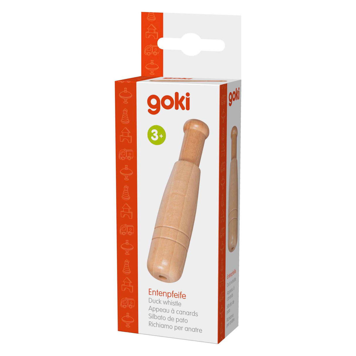 Sifflet canard en bois Goki