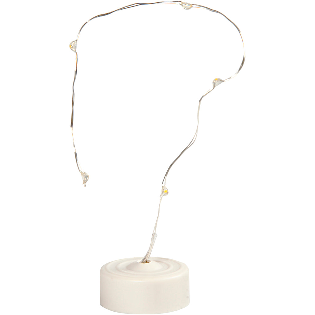 Guirlande lumineuse LED Creativ company, L : 27 cm, argent, 1 pièce