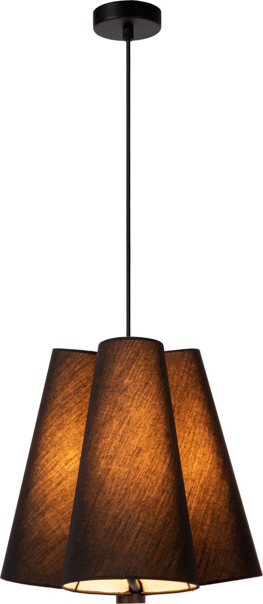 Lucide gregory - suspension - ø 34,3 cm - 3xe27 - noir