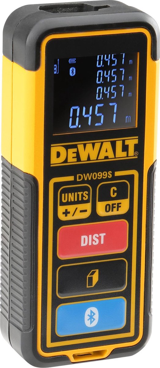 Télémètre numérique Dewalt dw099s - 30m - Bluetooth