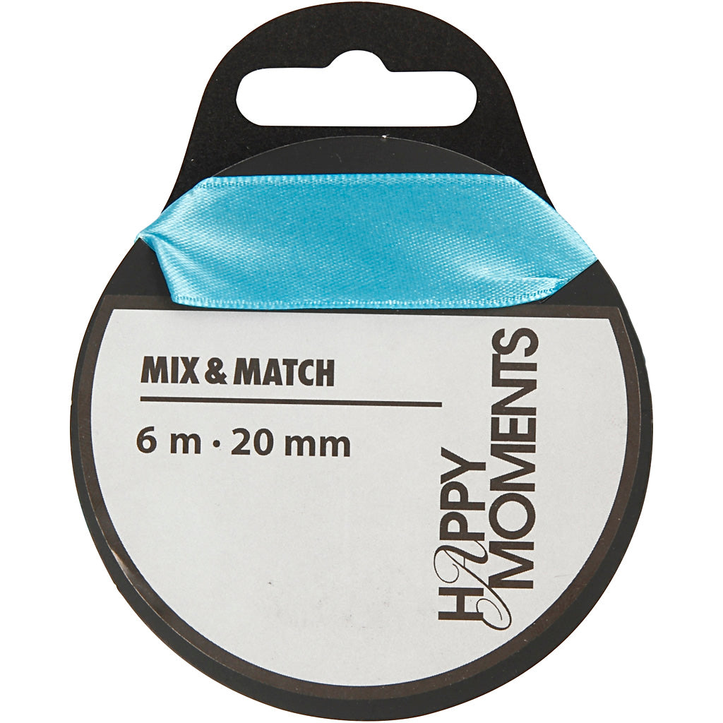 Creativ Company Satin Ribbon clair bleu, 15m