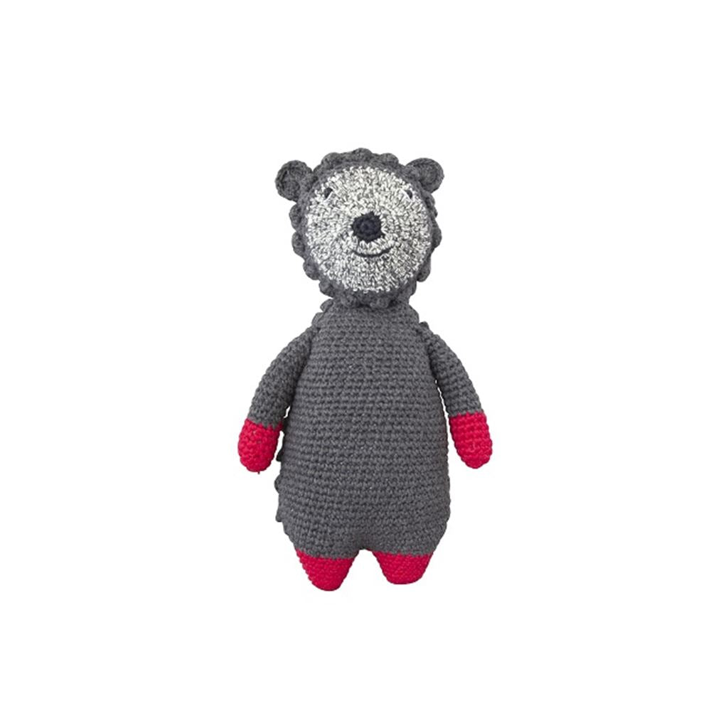 Knuffel gehaakt egel 27 cm (2 st)