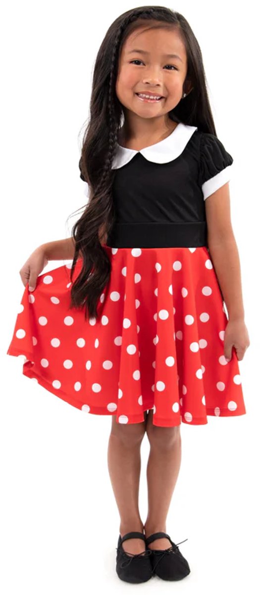 Petites aventures – robe virevoltante rétro à pois – taille m (98-104)