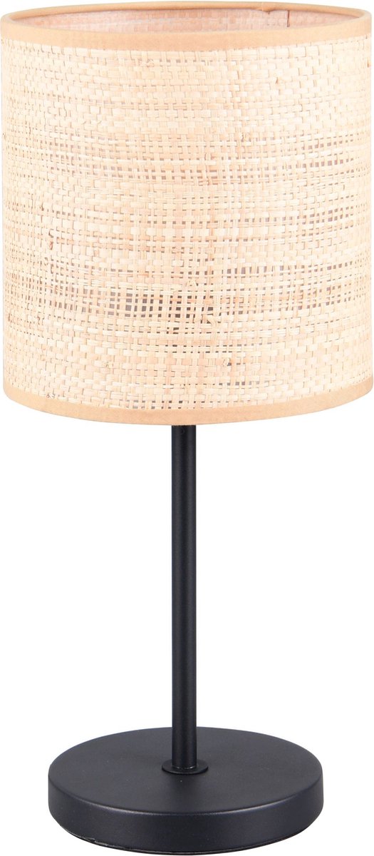 Rl vis ta lumière réalité aimee - lampe de table - noir mat - excl. 1x e27 4 w - interrupteur à cordon - casalum