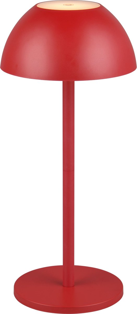 Rl vis ta lumière réalité ricardo - lampe de table - rouge - incl. 1x SMD 1,7 W - Touch 4 étapes - Connexion USB - Éclairage haut et bas - Alimentation par batterie - Éclairage extérieur - IP54