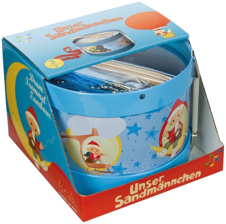 Jonotoys bolz tambour marchand de sable avec cordon