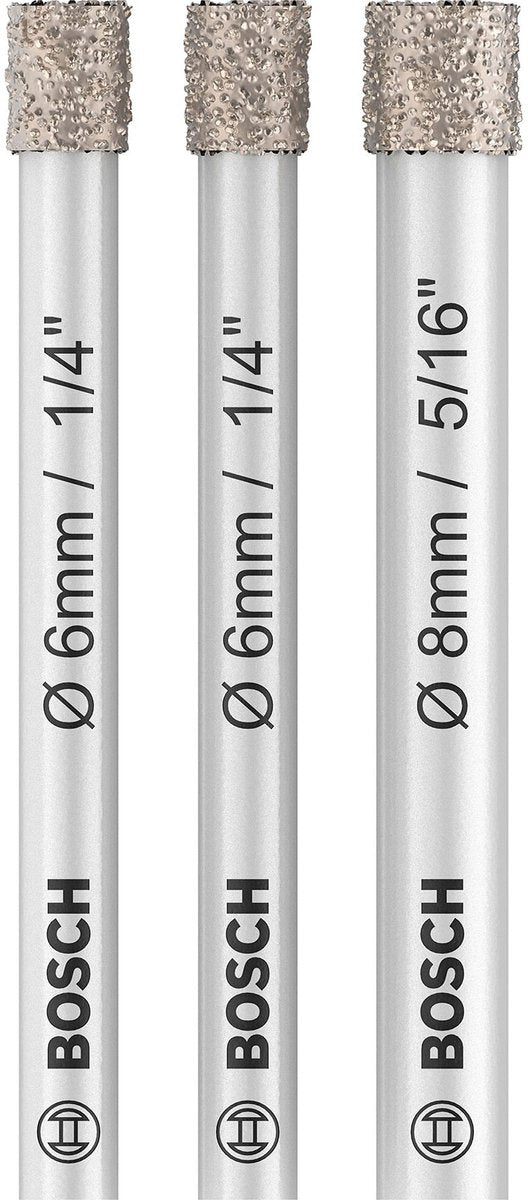 Jeu de 6 forets à sec en céramique Bosch Pro ; 6 ; 8x66 ; 66 ; 66mm - 2607011...