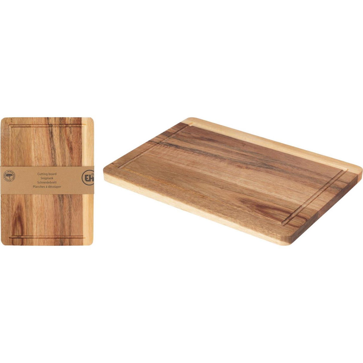 Excellente planche à découper pour articles ménagers acacia 28,2x20cm