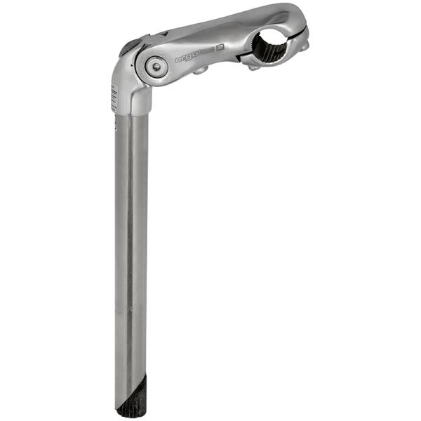 Ergotec tige kobra réglable inox 22,2 300x110 25,4 mm - argent