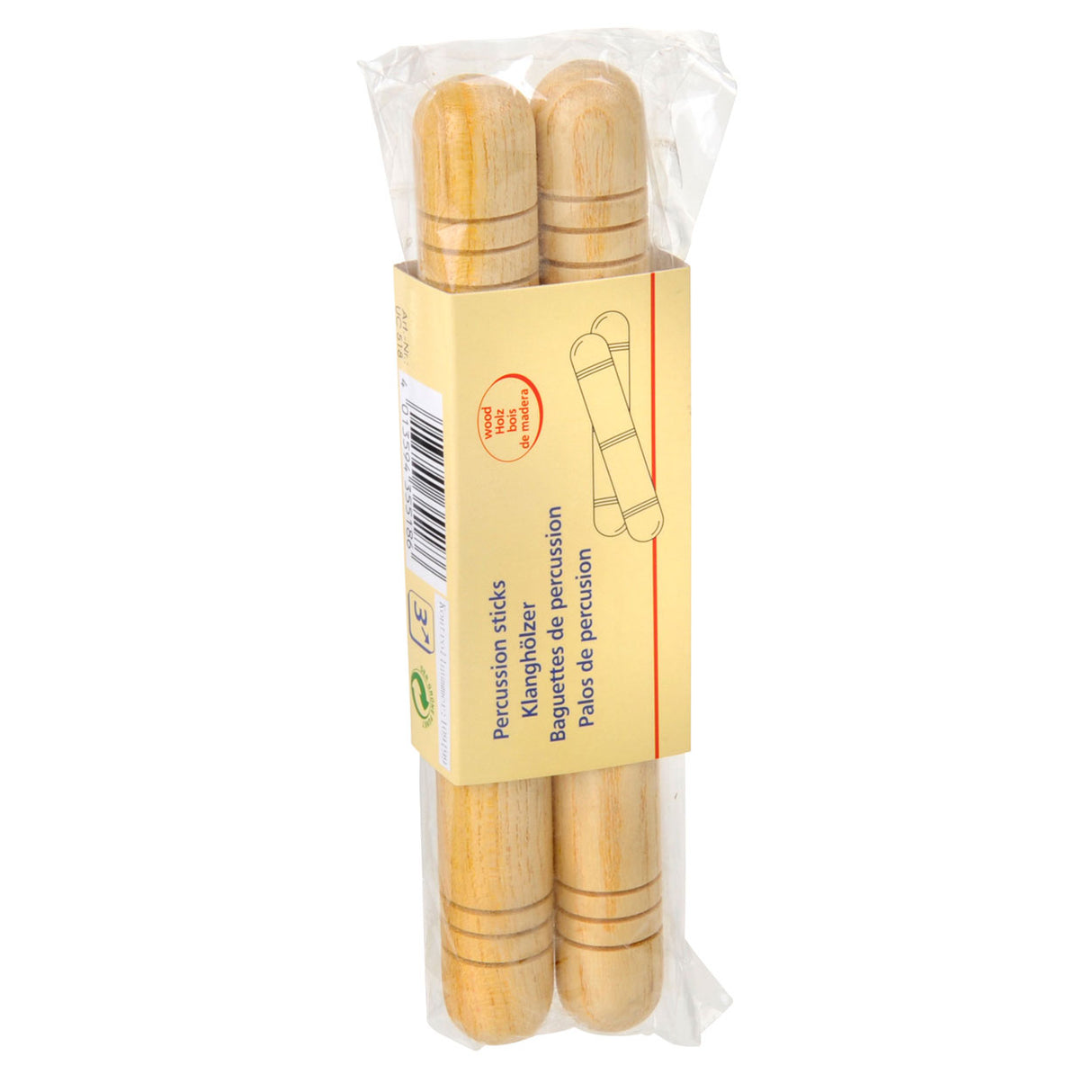 Baguettes de percussion Goki. 19x2cm. 3+