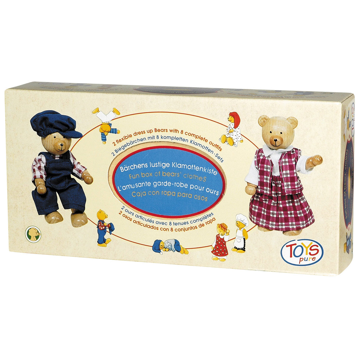Poupées ours Goki Dollhouse + vêtements
