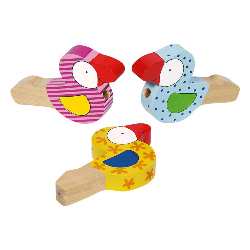 Sifflet oiseau en bois Goki