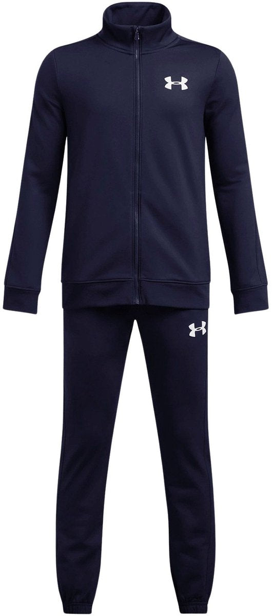Under Armour UA Rival Knit Survêtement Bleu Survêtement Garçon - Minuit Marine - Minuit Marine - Blanc