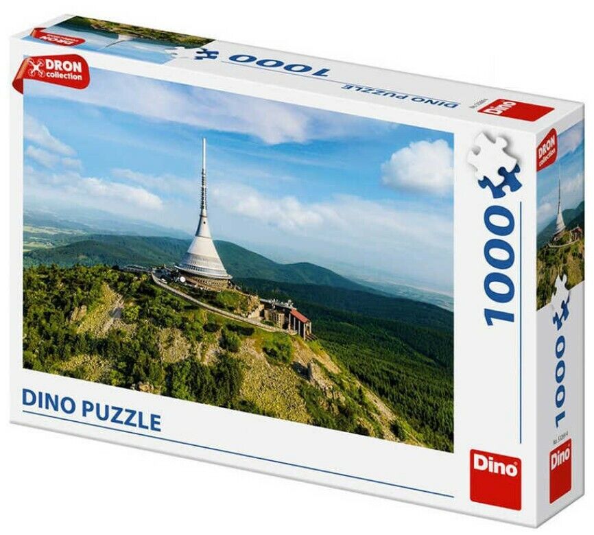 Puzzle dinosaure Dinotoys - ještěd la plus haute montagne de la République tchèque - 1000 pièces