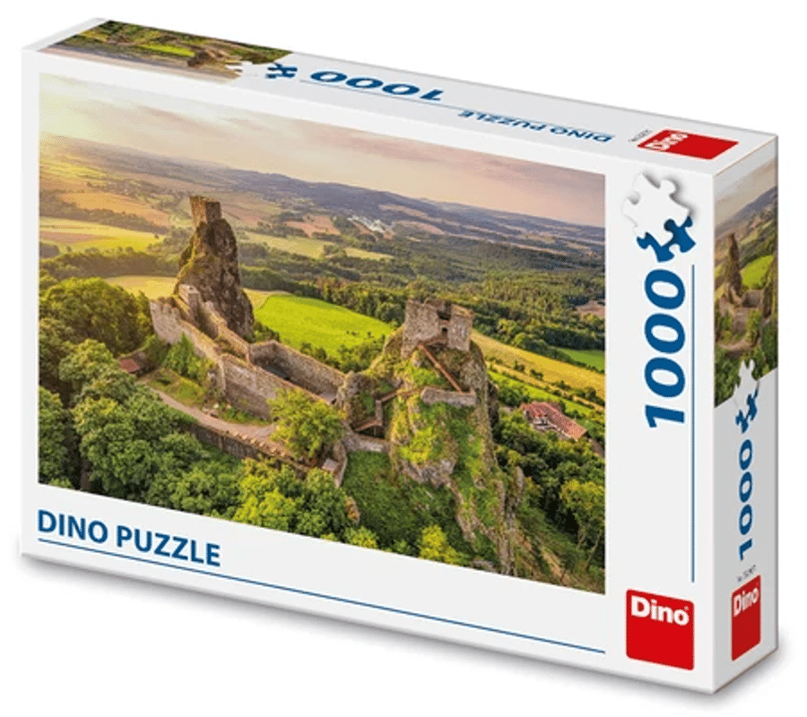Puzzle dinosaure Dinotoys - Château de Trosky en République tchèque - 1000 pièces