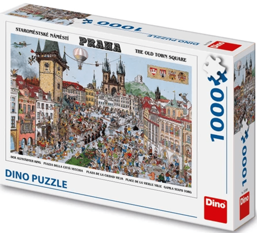 Dinotoys Puzzle dinosaure du centre-ville de Prague - 1000 pièces