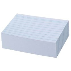 Abi fiches herlitz a8 175 g/m² ligné blanc 100 pièces