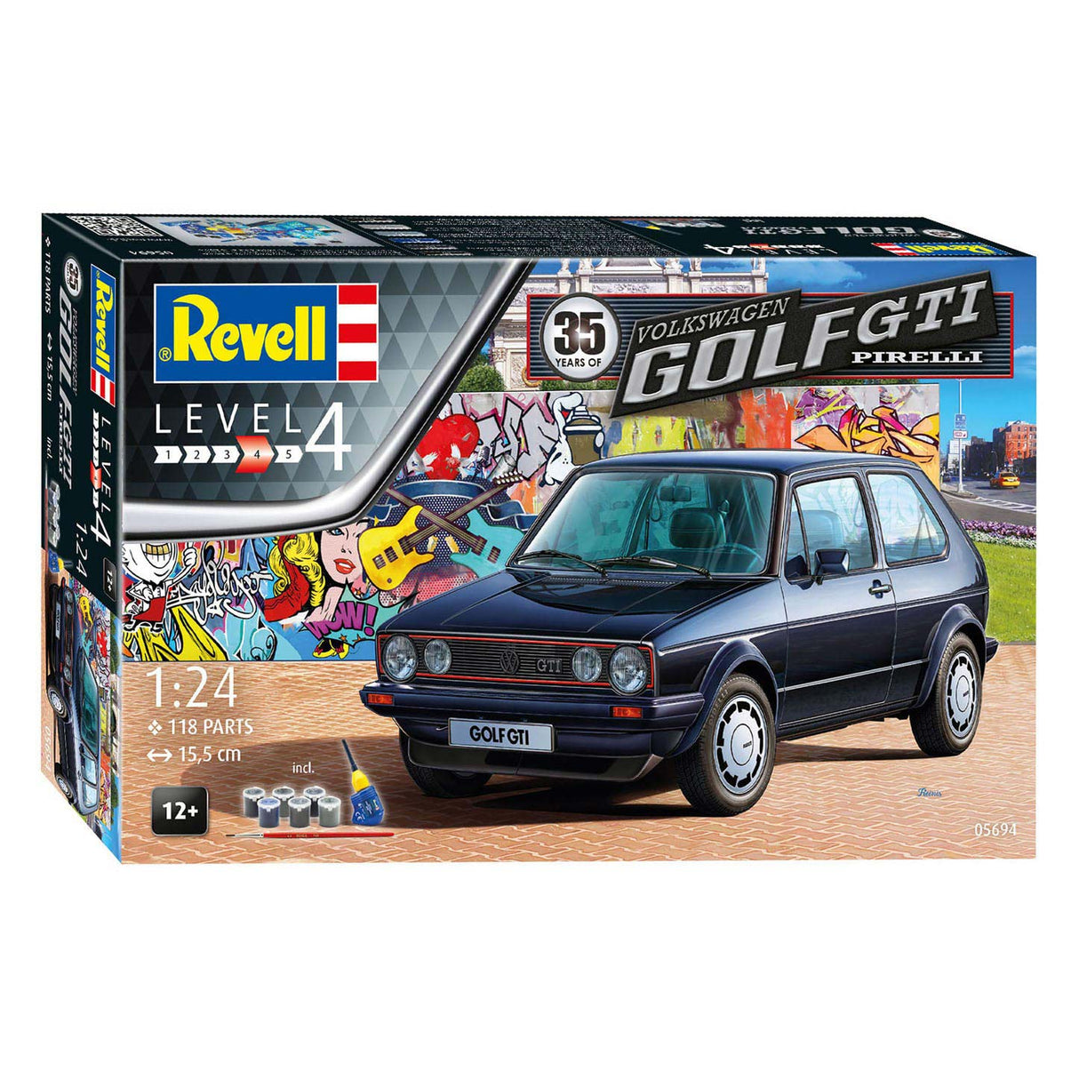 Ensemble de cadeaux Revell Volkswagen Golf GTI Pirelli Construction du modèle