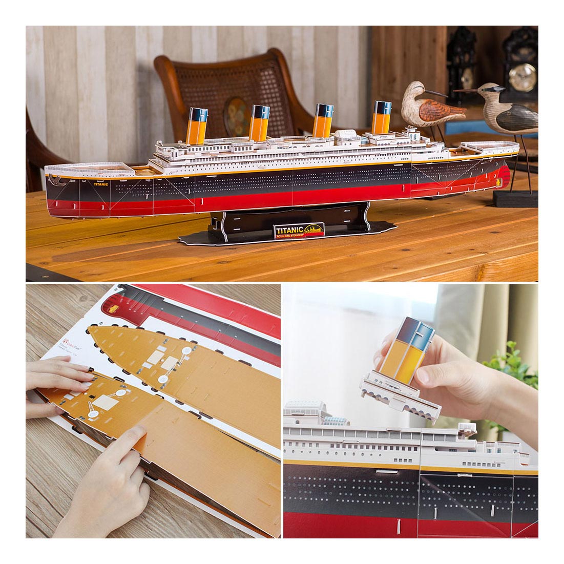 Kit de construction de puzzle 3D Revell - RMS Titanic 113 pièces.