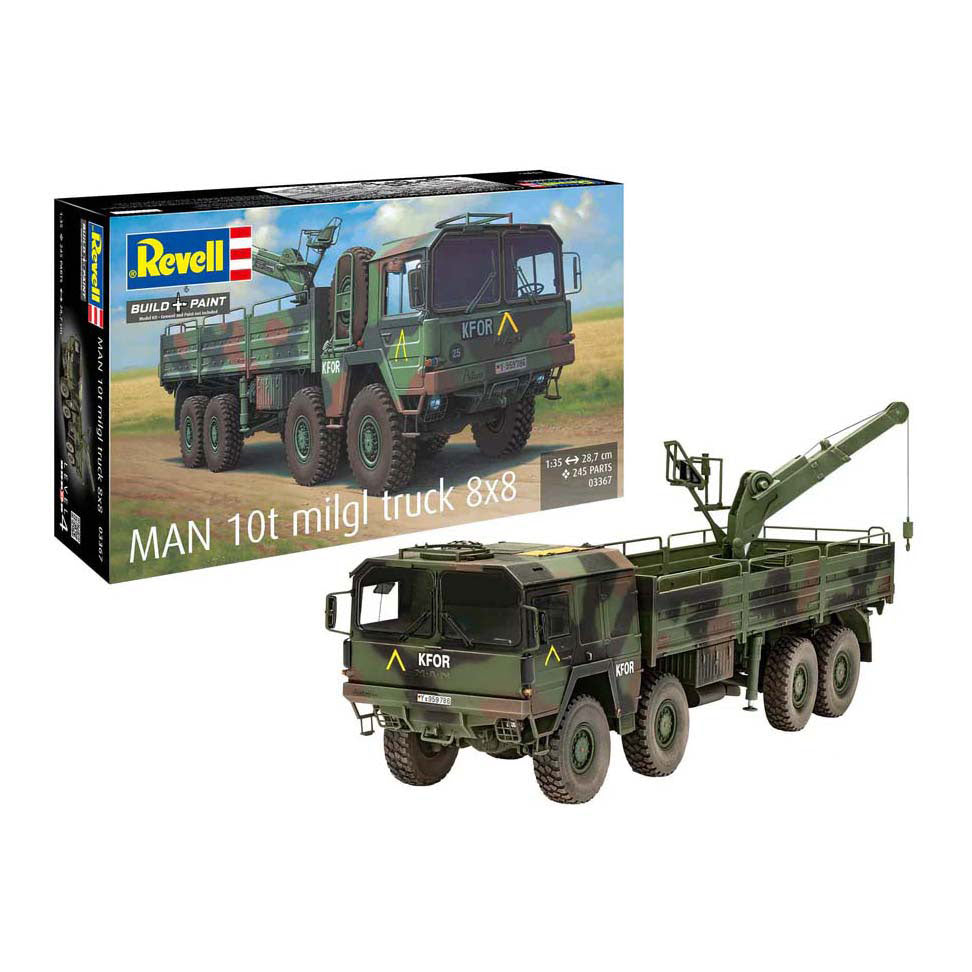 Maquette Revell - camion homme 10t milgl 8x8 1:35 - 245 pièces.