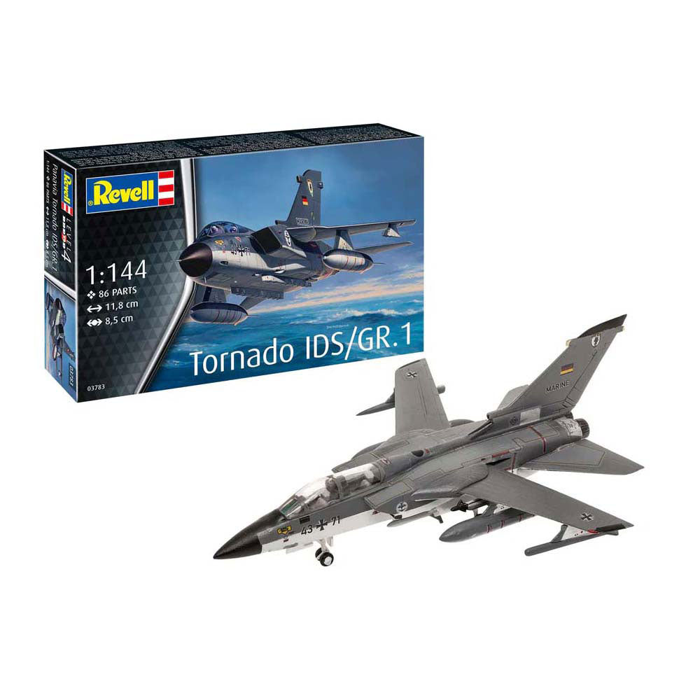 Revell maquette avion - 03783 panavia tornado ids gr.1 - avion de chasse en plastique - 1:144 - modélisme